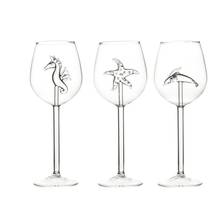 300ml Creative Red Wine Glasses with Dolphins Cup Drop Shipping 2024 - buy cheap