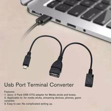 2 Pack Usb Port Terminal Adapter Otg Cable For Fire 3 Tv Fire Port Or Terminal Gen Usb Stick Converter 2nd X2S1 2024 - buy cheap