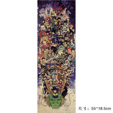 Coleção de anime japonês versão vertical 55x18.5cm poster de papel kraft decoração de casa pintura adesivo de parede imagem do quarto 2024 - compre barato