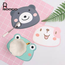 Roogo Silicone Cup Coaster Placemat for Dining Table Mat Cute Animal Hot Pad Drink Coasters Kitchen Dish Mat Individual 2024 - buy cheap