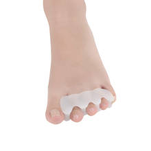 Cadena de 3 agujeros para el cuidado de los pies, alisador ortopédico, separador de dedos, Corrector de juanete, Protector de Hallux Valgus, herramientas de pedicura, 20 pares 2024 - compra barato