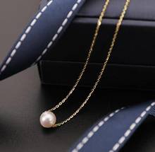 new jewelry 100% Natural freshwater Pearl Necklace pendant for women  925 sterling Silver 2024 - buy cheap