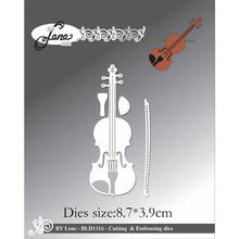 NEW Metal Cutting Dies violin for Scrapbooking Steel Craft Die Cut Embossing Paper Card Album Stencil 2024 - buy cheap