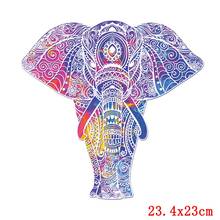 Elefante transferências diy vynil ferro de transferência de calor em roupas adesivos homem camiseta remendos térmicos appliqued para roupas 2024 - compre barato