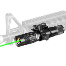 Tactical 5mw Green Laser Sight Adjustable Green Laser Designator Hunting Laser Sight With 21mm Rail Laser Power 2024 - купить недорого