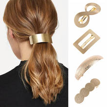 1PC Metal Hair Clips For Women Hairpin Girls Headwear Hair Barrette Ponytail Holder Simple Hairgrips Female Hair Accessories 2024 - buy cheap