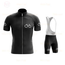 Conjunto de camisa de ciclismo 2022 homens verão corrida ciclismo roupas manga curta mtb ropa ciclismo equitação ao ar livre bib calças uniforme da bicicleta 2024 - compre barato