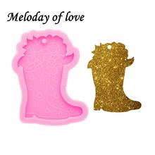 Moldes de resina para zapatos brillantes, moldes de silicona epoxi DIY, hechos a mano, adecuados para collar, herramientas de joyería DY0568 2024 - compra barato