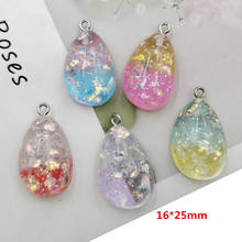 20pcs/lot DIY resin colorful drop shaped Pendants for kids hair clothes accessories resin cabochons resin charms 2024 - buy cheap