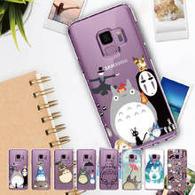 Тоторо Унесенные призраками Ghibli Kaonashi для samsung Galaxy Note 8, 9, 10, A7 A8 S8 S9 S10 Plus мягкий TPU crystal прозрачный защитный чехол 2024 - купить недорого