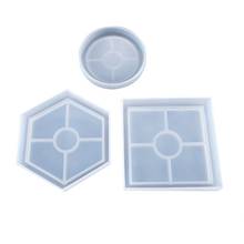 DIY Coaster Silicone Mold Crystal Epoxy Resin Casting Molds Teacup Mat Making Mould 2024 - buy cheap