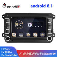 Podofo 2din Android Car Radio for Volkswagen 7" GPS Wifi FM autoradio 2DIN Car Multimedia Player For Skoda/Golf/Polo Car Stereo 2024 - buy cheap