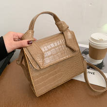 Crocodile Pattern Crossbody Bag For Women PU Leather Shoulder Bag Designer Small Square Bag Flap Messenger Handbag Pouch Bolso 2024 - buy cheap