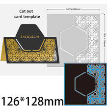 Cutting Dies Laser Template Cards DIY Scrap Booking Photo Album Embossing Paper Cards 126*128mm 2024 - buy cheap