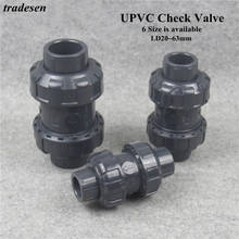 1pcs I.D20m~32mm UPVC Pipe One Way Non Return Check Valve Aquarium Fish Tank Garden Irrigation Watering Tube Fittings Connectors 2024 - buy cheap