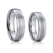 couple wedding ring white gold silver color jewellery Alliances custom jewelry wholesale 2024 - buy cheap