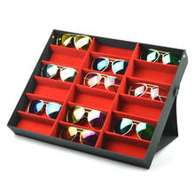 18 Grids Eyeglass Sunglasses Glasses Storage Display Box Holder Case Organizer Home Storage & Organization TB Sale 2024 - buy cheap