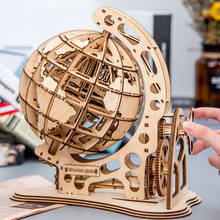 Rompecabezas 3D de madera para niños, juguete de madera ensamblado, creativo, bricolaje, transmisión mecánica, modelo de globo, regalo 2024 - compra barato