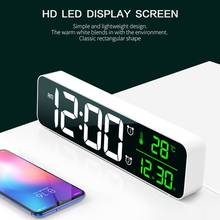 LED Digital Alarm Clocks For Bedrooms Bedside With Snooze Digital Clock For Heavy Sleepers Dual Clock With USB Charger 2024 - buy cheap