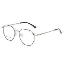Logorela Alloy Glasses Frame Men Ultralight Polygon Myopia Optical Prescription Eyeglasses Frame Women Female Eyewear FM1866 2024 - buy cheap
