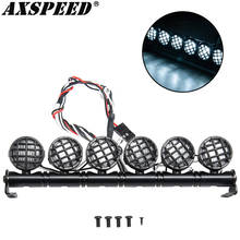 AXSPEED RC Car Bright LED Roof Lamp Light Bar 138mm 6LEDs for 1/10 Traxxas TRX4 SCX10 D90 90046 RC Crawler Car Upgrade Parts 2024 - buy cheap