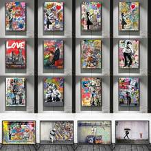 Banksy Graffiti Art Abstract Canvas Painting Posters and Prints "Life Is Short Chill The Duck Out" Wall Art Picture Cuadros Room 2024 - buy cheap