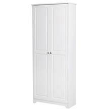 FCH Double Door Five-tier Storage Cabinet White Wardrobe  (30.71 x 12.4 x 72.24)" US Warehouse 2024 - buy cheap