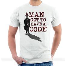 A Man Got To Have A Code Omar Little The Wire Funny Meme White T-Shirt S-3Xl Casual Tee Shirt 2024 - buy cheap
