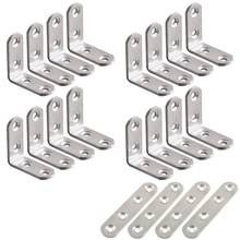 20-piece stainless steel holder 16 by 40 x 40 mm 90 degrees right angle L-shaped brackets and 4 pieces of a wide corner connecto 2024 - buy cheap