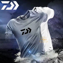 2021 Summer New DAIWA Fishing Clothes Men's Outdoor Sports Mesh Ice Silk T-shirt Quick-drying Breathable Fishing T-shirt 2024 - buy cheap