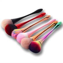 1pc Makeup Brush Powder Pink Rainbow Golden Professional Brushes Kolinsky For Makeup Nail Art Manicure Dust Cleaning 2024 - buy cheap