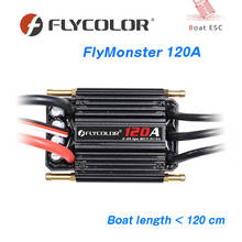 Flycolor 120A Speed Controller Brushless ESC Support 2-6S BEC 5.5V/5A for Model Ship RC Boat 2024 - buy cheap