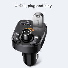 Автомобильный Bluetooth 5,0 FM-передатчик MP3 модулятор плеер беспроводной громкой связи аудиоприемник с 3.1A двойной USB Автомобильное быстрое зарядное устройство 2024 - купить недорого