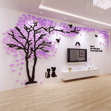 TV Background Creative Wall Stickers Mural Dining Room Decoration Acrylic 3D Stereo Bedroom Living Room Layout Wall Stickers 2024 - buy cheap