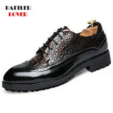 Brogue Shoes Men Formal Coiffeur Wedding Shoes for Male Elegant Italian Party Shoes Homme Brand Sapato Oxford Masculino 2024 - compra barato