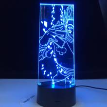 Hisoka-lâmpada noturna 3d de acrílico caçador x, luz led que muda de cor, luz noturna para crianças, decoração de quarto 2024 - compre barato