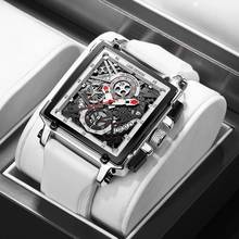 2021 New Men Watches LIGE Top Brand Luxury Waterproof Quartz Square Watch For Men Date Sport Hollow Clock Male Relogio Masculino 2024 - buy cheap