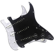 OriPure SSS Loaded Prewired Pickguard Alnico 5 Single Coil Pickups Electric Guitar Parts,Black /White Pearl Choose 2024 - buy cheap