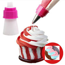 1Pc Icing Piping Bag Nozzle Converter Tri-color Cream Coupler Pastry Nozzles Adaptor DIY Cup Cake Baking Decorating Tips Set 2024 - buy cheap