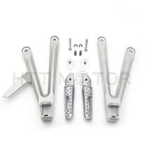 Silver Rear Passenger Footrest Foot Pegs Brackets for Honda CBR600RR 2005-2006 Aftermarket Free Shipping Motorcycle Parts 2024 - buy cheap