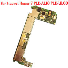 Протестированная работа оригинальная материнская плата разблокировки для Huawei Honor 7 PLK-AL10 PLK-UL00 материнская плата логическая схема электронные чипы 64 ГБ 2024 - купить недорого
