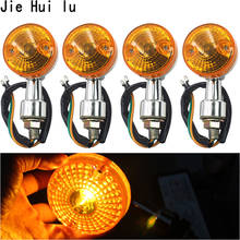 4PCS Motorcycle Turn Signal Lights Indicator Lamp Amber Flashers Turn Signals Indicator Lights Blinkers Flasher Amber Light 2024 - buy cheap