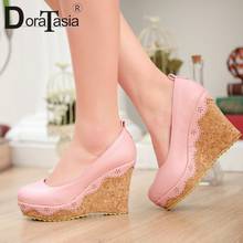 DORATASIA Brand New Ladies Ankle Strap Wedges High Heels Pumps Party Ol Pumps Women Fashion Platform Spring Autumn Shoes Woman 2024 - buy cheap