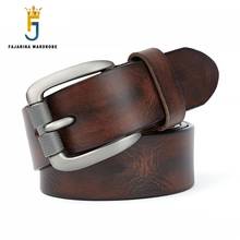 FAJARINA Top Quality Retro Styles Belt 100% Pure Cow Genuine Leather Clasp Buckle Belts for Male Jeans Accessories N17FJ742 2024 - buy cheap