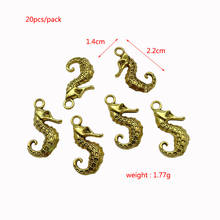 JunKang Hippocampus seahorse pendant for fashion jewelry making DIY handmade necklace and bracelet accessory materials wholesale 2024 - buy cheap