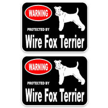 Personality 2X Wire Fox Terrier Dog Car Stickers Accessories Motorcycle Cover Scratches Waterproof PVC 15cm *11cm 2024 - buy cheap