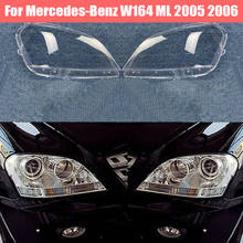 Cubierta de Faro de coche para mercedes-benz W164 ML 2005 2006, carcasa de repuesto de lente de faro 2024 - compra barato
