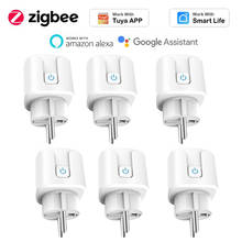 Zigbee 3.0 EU Socket Smart Plug for Tuya Smart Life APP Remote Control Power Monitor Outlet Work With Google Home Alexa 2024 - buy cheap