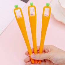 1PCS Cute New Rabbit Carrot Gel Pen Student Stationery Novelty Gift School Material Office Supplies 2024 - buy cheap