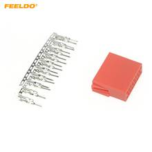 FEELDO Auto Car Audio CD player Connector 20pcs Terminal Pins Socket for Volkswagen Audi Skoda CD/DVD DIY Plug Changer #HQ1765 2024 - buy cheap